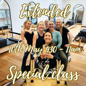 Reformer Fitness Pilates EXTRA Special  Sunday 10th May 930am - 11am